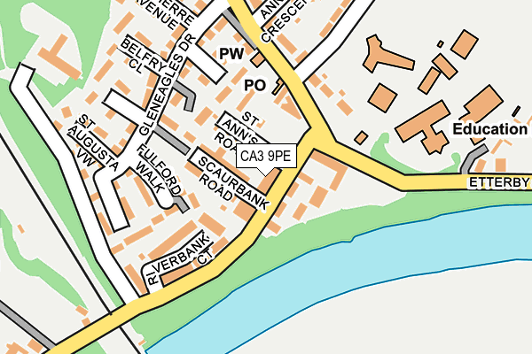 CA3 9PE map - OS OpenMap – Local (Ordnance Survey)