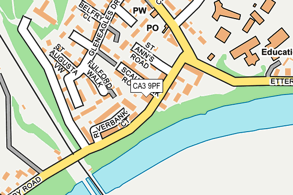 CA3 9PF map - OS OpenMap – Local (Ordnance Survey)