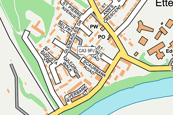 CA3 9PJ map - OS OpenMap – Local (Ordnance Survey)