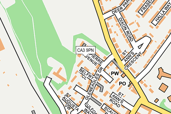 CA3 9PN map - OS OpenMap – Local (Ordnance Survey)
