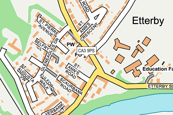 CA3 9PS map - OS OpenMap – Local (Ordnance Survey)