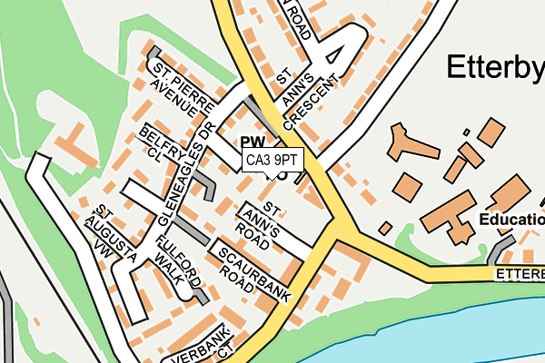 CA3 9PT map - OS OpenMap – Local (Ordnance Survey)