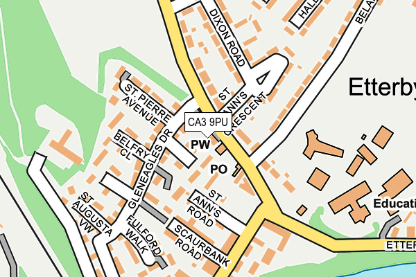 CA3 9PU map - OS OpenMap – Local (Ordnance Survey)