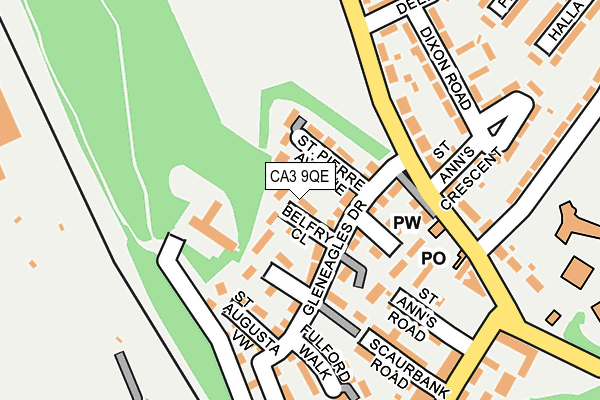 CA3 9QE map - OS OpenMap – Local (Ordnance Survey)