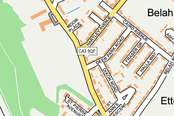 CA3 9QF map - OS OpenMap – Local (Ordnance Survey)