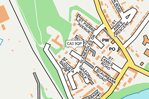 CA3 9QP map - OS OpenMap – Local (Ordnance Survey)