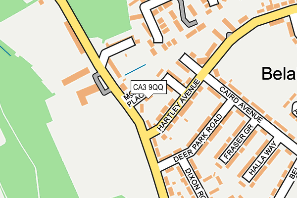 CA3 9QQ map - OS OpenMap – Local (Ordnance Survey)