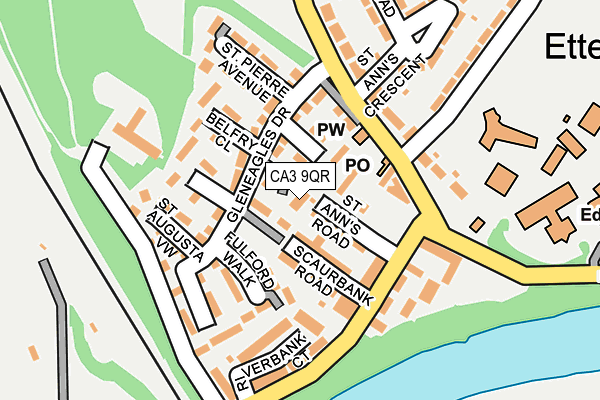 CA3 9QR map - OS OpenMap – Local (Ordnance Survey)