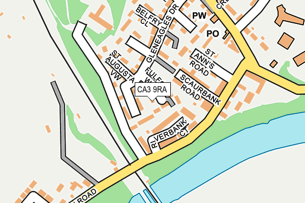 CA3 9RA map - OS OpenMap – Local (Ordnance Survey)