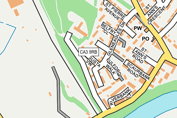 CA3 9RB map - OS OpenMap – Local (Ordnance Survey)