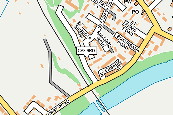 CA3 9RD map - OS OpenMap – Local (Ordnance Survey)