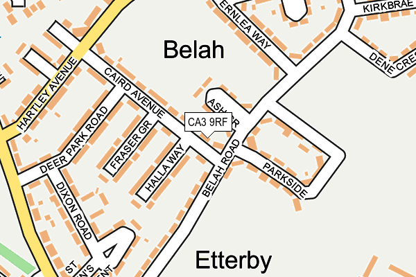 CA3 9RF map - OS OpenMap – Local (Ordnance Survey)