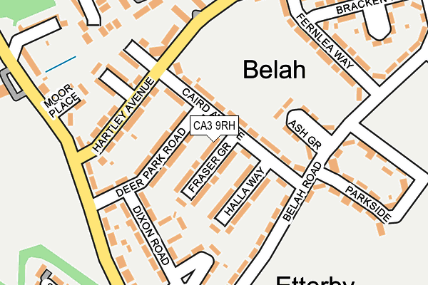 CA3 9RH map - OS OpenMap – Local (Ordnance Survey)