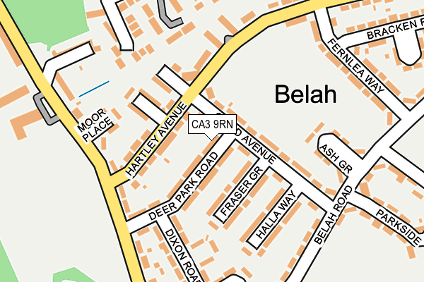 CA3 9RN map - OS OpenMap – Local (Ordnance Survey)