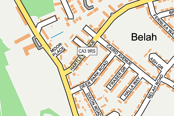 CA3 9RS map - OS OpenMap – Local (Ordnance Survey)