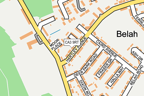 CA3 9RT map - OS OpenMap – Local (Ordnance Survey)