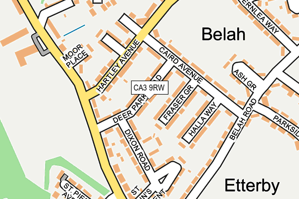 CA3 9RW map - OS OpenMap – Local (Ordnance Survey)
