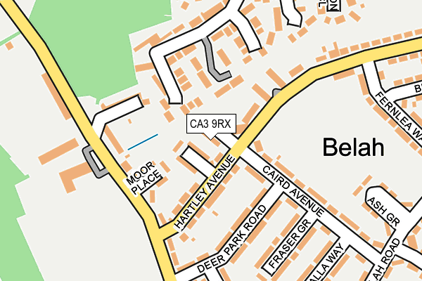 CA3 9RX map - OS OpenMap – Local (Ordnance Survey)