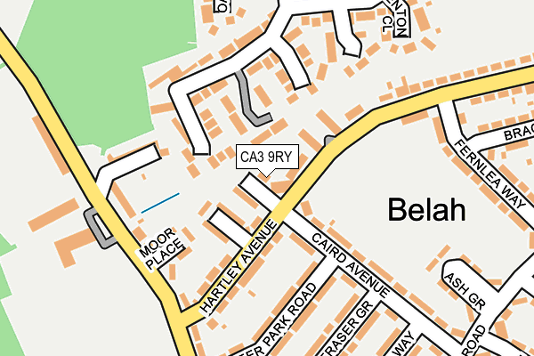 CA3 9RY map - OS OpenMap – Local (Ordnance Survey)