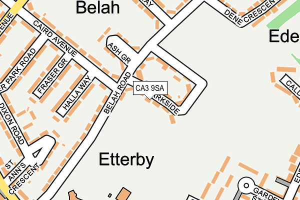 CA3 9SA map - OS OpenMap – Local (Ordnance Survey)