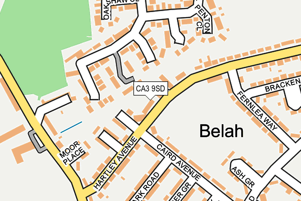 CA3 9SD map - OS OpenMap – Local (Ordnance Survey)