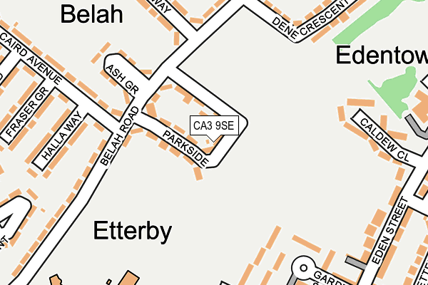 CA3 9SE map - OS OpenMap – Local (Ordnance Survey)
