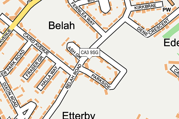 CA3 9SG map - OS OpenMap – Local (Ordnance Survey)