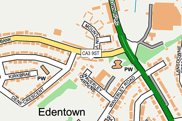 CA3 9ST map - OS OpenMap – Local (Ordnance Survey)