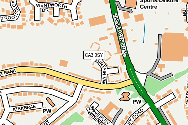 CA3 9SY map - OS OpenMap – Local (Ordnance Survey)