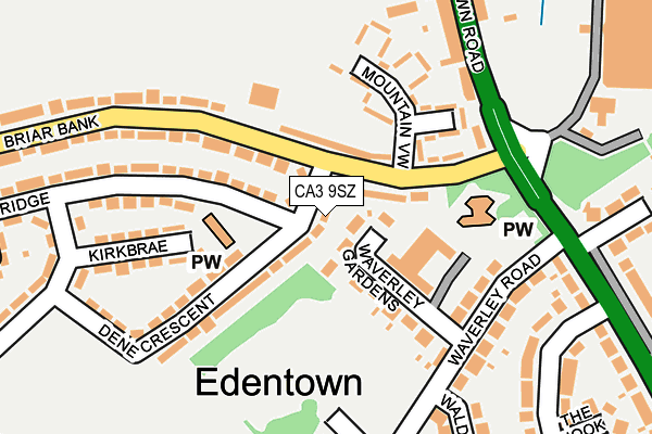 CA3 9SZ map - OS OpenMap – Local (Ordnance Survey)