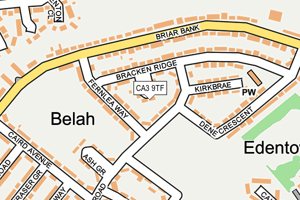 CA3 9TF map - OS OpenMap – Local (Ordnance Survey)
