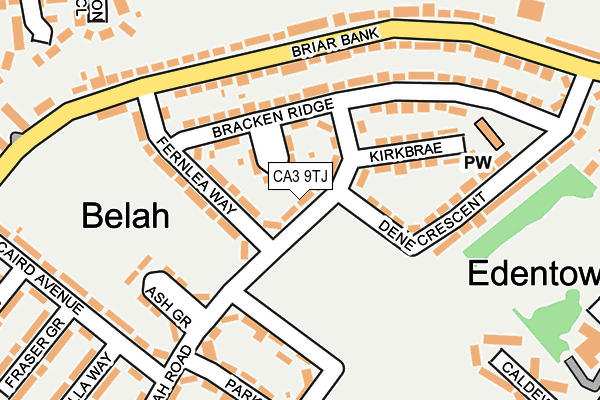 CA3 9TJ map - OS OpenMap – Local (Ordnance Survey)