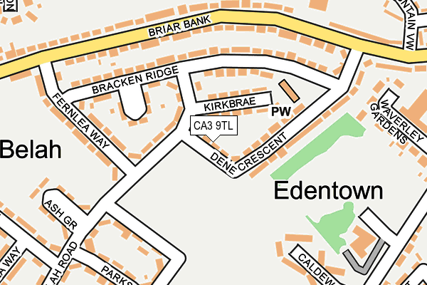 CA3 9TL map - OS OpenMap – Local (Ordnance Survey)