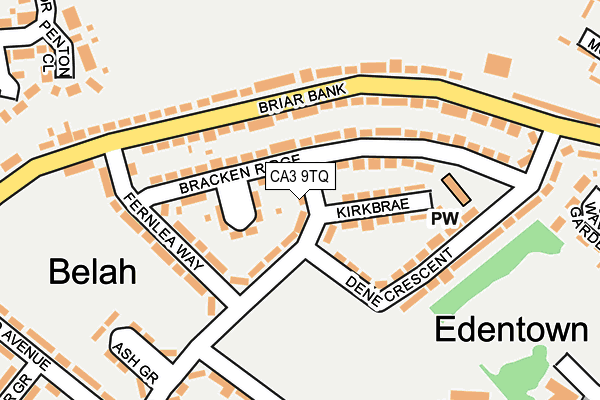 CA3 9TQ map - OS OpenMap – Local (Ordnance Survey)