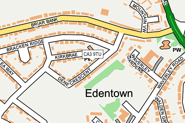 CA3 9TU map - OS OpenMap – Local (Ordnance Survey)