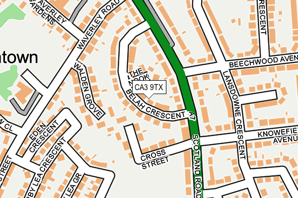 CA3 9TX map - OS OpenMap – Local (Ordnance Survey)