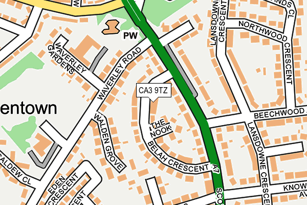 CA3 9TZ map - OS OpenMap – Local (Ordnance Survey)