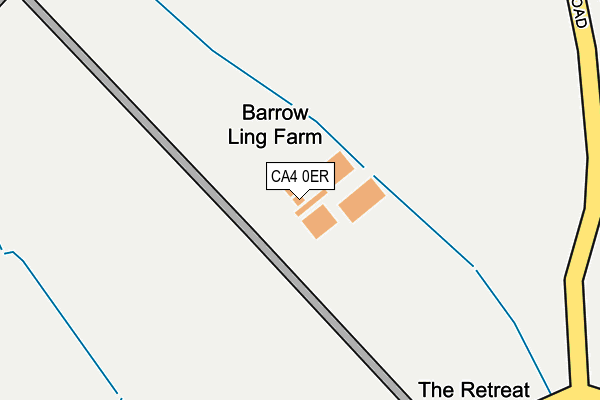 CA4 0ER map - OS OpenMap – Local (Ordnance Survey)