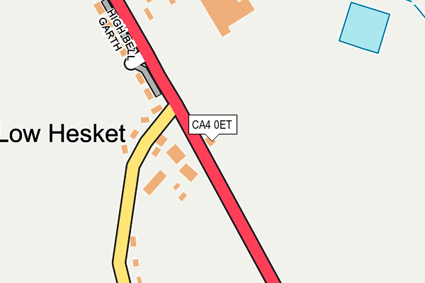 CA4 0ET map - OS OpenMap – Local (Ordnance Survey)