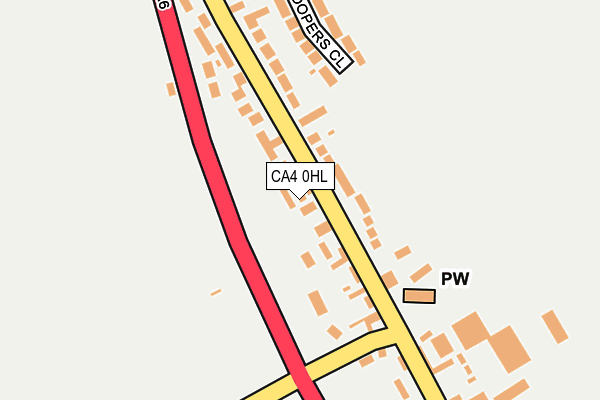 CA4 0HL map - OS OpenMap – Local (Ordnance Survey)