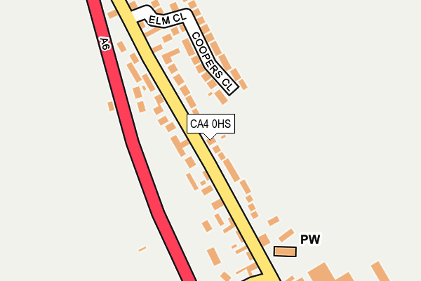 CA4 0HS map - OS OpenMap – Local (Ordnance Survey)