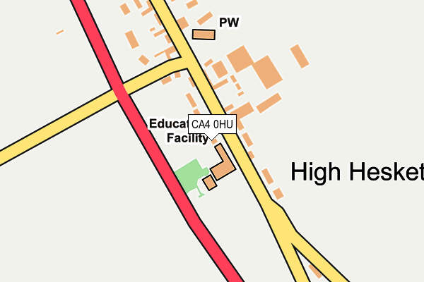CA4 0HU map - OS OpenMap – Local (Ordnance Survey)