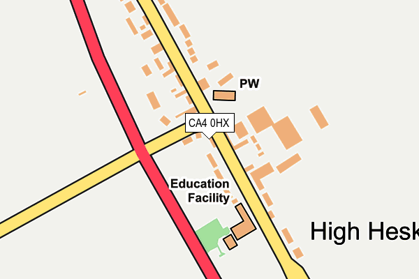 CA4 0HX map - OS OpenMap – Local (Ordnance Survey)