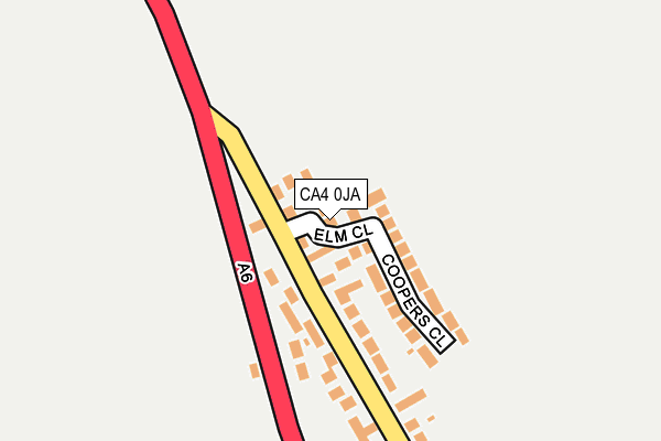CA4 0JA map - OS OpenMap – Local (Ordnance Survey)