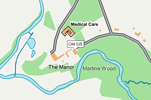 CA4 0JS map - OS OpenMap – Local (Ordnance Survey)