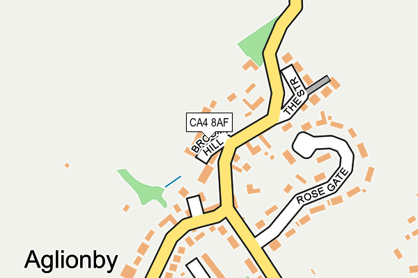 CA4 8AF map - OS OpenMap – Local (Ordnance Survey)