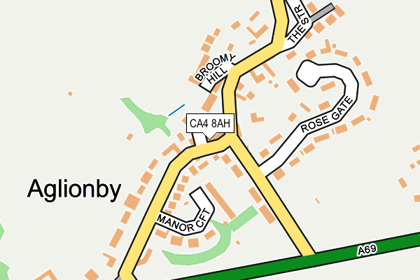 CA4 8AH map - OS OpenMap – Local (Ordnance Survey)