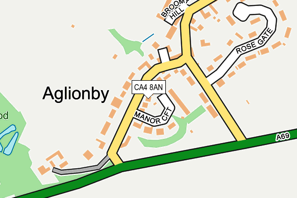 CA4 8AN map - OS OpenMap – Local (Ordnance Survey)