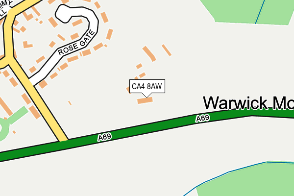 CA4 8AW map - OS OpenMap – Local (Ordnance Survey)