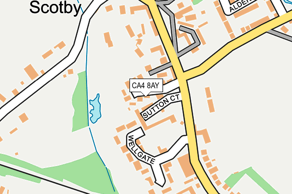 CA4 8AY map - OS OpenMap – Local (Ordnance Survey)